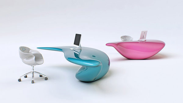 Volna Table: Nội thất với thiết kế siêu thực cho tương lai - Nội thất - Bàn - Phòng làm việc