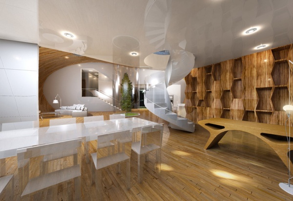 Cocoon House: The Futuristic Codominium in Jeju Island, Korea - Decoration - Design - Interior Design - Ideas - Furniture - Dream Home - Jeju Island - Korea - Planning Korea - Cocoon House
