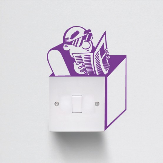 Hình Dán Ngộ Ngĩnh Cho Công Tắc Và Ổ Cắm Điện - Sticker - Hình dán - Trang trí - Thiết kế - Ziemowit Maj - Ý tưởng