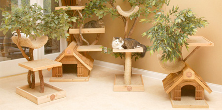 Tự Làm Nhà Trên Cây Xinh Xắn Cho Mèo Yêu - Nhà trên cây - Vật nuôi - Mèo