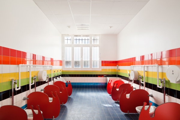 Ecole Maternelle Pajol - Ngôi Trường Cầu Vồng Ở Pháp - Trường học - Thiết kế đẹp - Kiến trúc