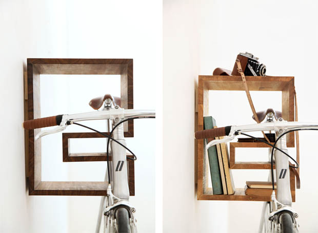 ที่แขวนจักรยานติดผนัง Bike & Book Shelf เป็นชั้นวางหนังสือ เก็บของได้ - ของแต่งบ้าน - เฟอร์นิเจอร์ - ที่แขวนจักรยาน - ชั้นใส่ของ - ชั้นวางหนังสือ - Bike & Book Shelf - ติดผนัง