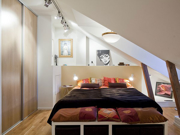 แบบการแต่งห้องนอนขนาดเล็กให้ดูกว้างขึ้น - การออกแบบ - เฟอร์นิเจอร์ - ตกแต่งห้องนอน - แบบห้องนอนขนาดเล็ก - ห้องนอนพื้นที่แคบ - ไอเดียแต่งห้องนอน