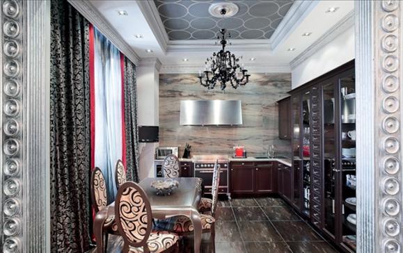 Extremely Glamorous Apartment Design in Black and Red Tones at Moscow - Apartment - Black and red - Design