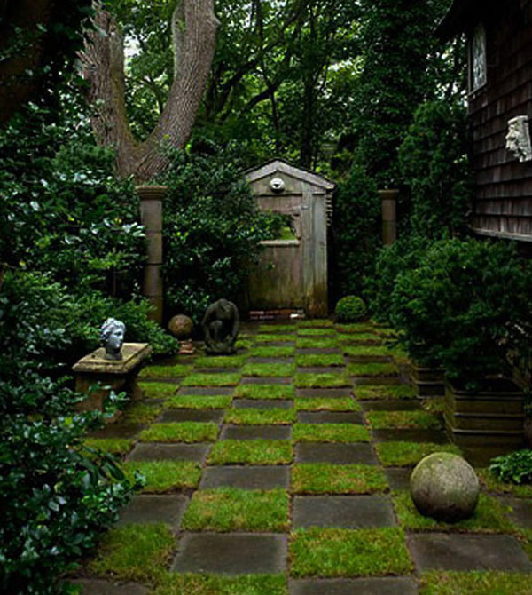 ทางเดินในบ้านและสวน