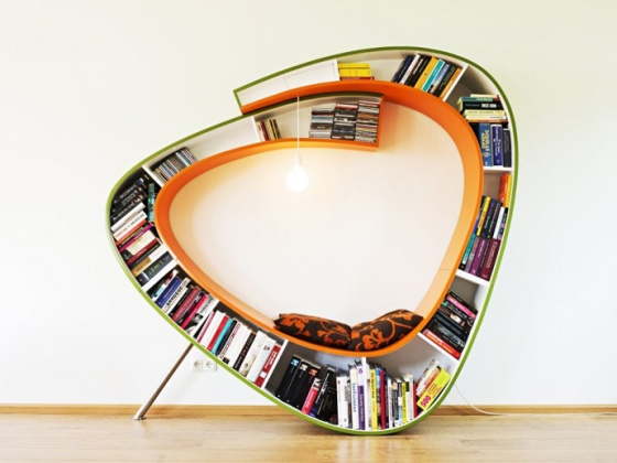 Enjoyable Your Reading Book Time in Bookworm Bookcase - Bookworm bookcase - Design