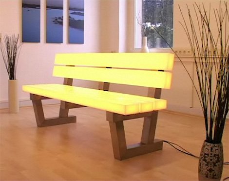 Light Bench by Frellstedt - modern RGB LED lighting technology