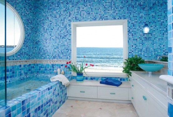 Sea Inspired Decorating Ideas for Bathroom. - Decorating - Bathroom - Ideas