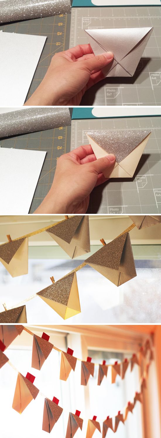 Đồ trang trí noel cực cute với nghệ thuật xếp giấy origami