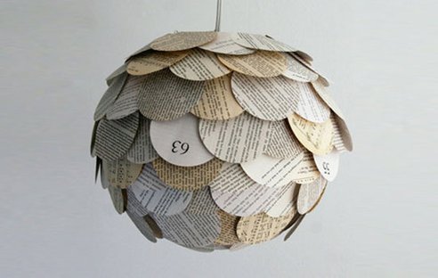 DIY โคมไฟจากกระดาษรีไซเคิล - ของแต่งบ้าน - โคมไฟ - ออกแบบ - ตกแต่ง - เคล็ดลับ - งานประดิษฐ์ - DIY - รีไซเคิล