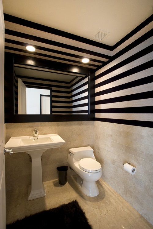 แต่งห้องน้ำลายขวาง สวยเก๋ พลางตาให้ดูกว้างขึ้น - ไอเดีย - การออกแบบ - ตกแต่ง - ห้องน้ำ - แต่งห้องน้ำลายขวาง - พลางตาให้ดูกว้าง