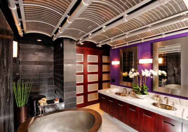 Phòng tắm hài hoà Âm-Dương theo phong cách Nhật Bản - Trang trí - Nội thất - Ý tưởng - Phòng tắm - Thiết kế đẹp - Nhật Bản - Phong Thuỷ - Âm-Dương