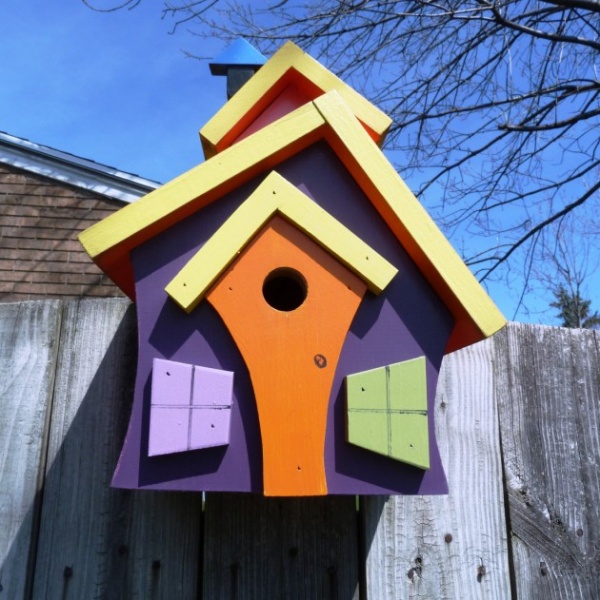 Nhà dành cho chim thú vị làm từ gỗ - Dành cho thú nuôi - Ý tưởng - Ngoài trời