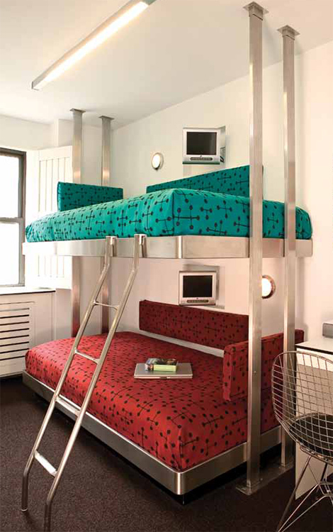 Contemporary Stainless Steel Bunk Beds by Neo-Metro - Neo-Metro - Bedroom
