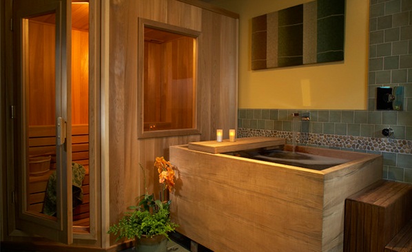 Cảm giác như đang ở spa với bồn tắm gỗ - Phòng tắm - Thiết kế - Bồn tắm