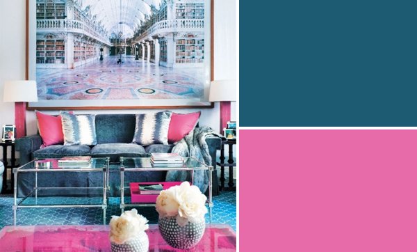 Blue & Pink Themed Decorating Ideas