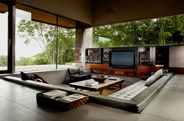 Dozen of Modern Sunken Living Room Designs for Relaxing Feels - Sunken Living Rooms - Design - Decoration - Tips - Ideas - Outdoor - Living Room