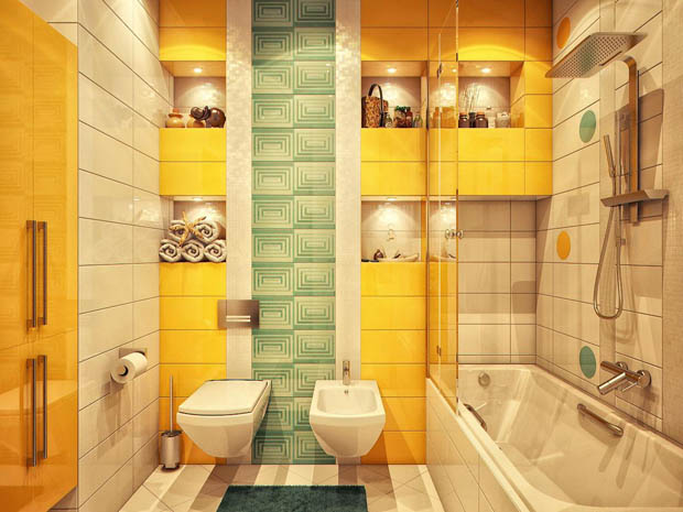 ว้าว! ว้าว! ห้องน้ำแสนสวย กระตุ้นต่อมเริงร่าด้วยสีสันสดใส - ไอเดียตกแต่ง - ห้องน้ำ - แบบห้องน้ำสีสันสดใส - ห้องน้ำสวย - จัดแต่งห้องน้ำ - ตกแต่งห้องน้ำ