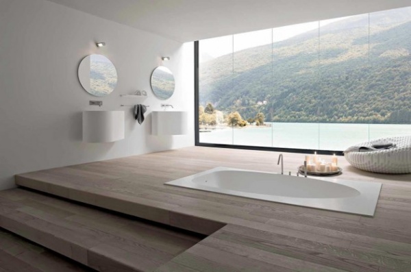 Phòng tắm như mơ với cảnh đẹp xung quanh - Phòng tắm - Thiết kế