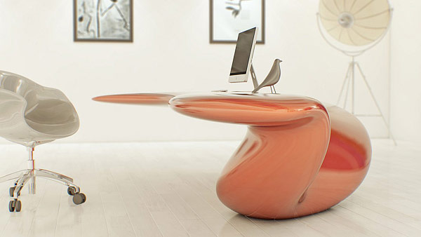 Volna Table: Nội thất với thiết kế siêu thực cho tương lai - Nội thất - Bàn - Phòng làm việc