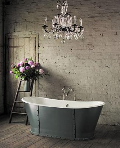 Thiết kế tường và trần gạch khá chất cho phòng tắm - Thiết kế - Phòng tắm