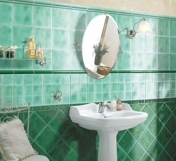Phòng Tắm Thêm Thú Vị Với Gạch Lát Đầy Màu Sắc - Gạch ốp lát - Ý tưởng - Trang trí - Phòng tắm - Trang trí nội thất