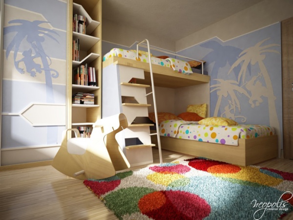 Căn phòng cực xinh với gam màu sáng dành cho bé - Thiết kế - Phòng trẻ em