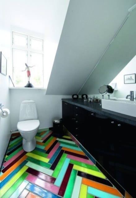 Thêm sắc màu cho phòng tắm với gạch lát tường - Trang trí - Ý tưởng - Nội thất - Thiết kế đẹp - Phòng tắm - Gạch lát tường