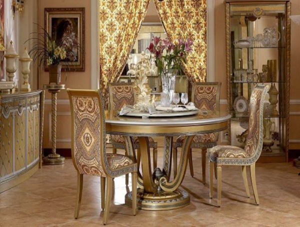 Nội thất nhũ vàng cho phòng ăn mang phong cách Hoàng gia - Trang trí - Ý tưởng - Nội thất - Thiết kế đẹp - Phòng ăn