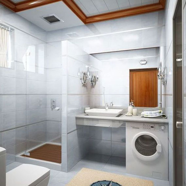 Glamourous Ideas for Small Bathroom Designs - Decoration - Interior Design - Design - Furniture - Ideas - Bathroom - Small Space