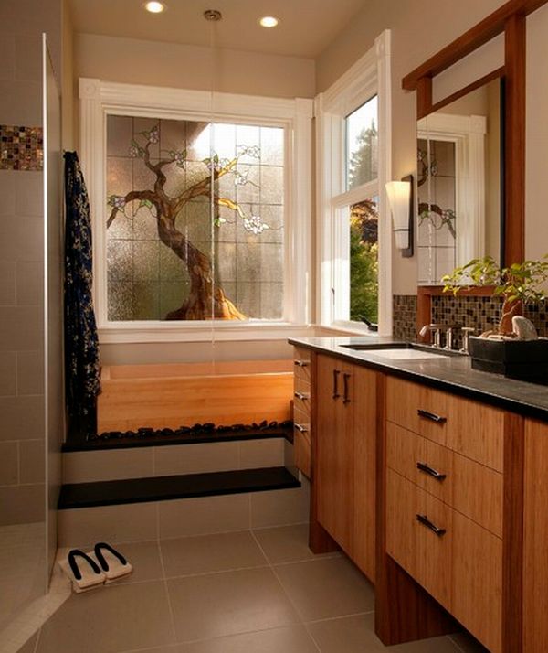 Harmonious Japanese Bathroom Design Ideas - Decoration - Design - Interior Design - Ideas - Furniture - Bathroom - Japanese - Feng Shui