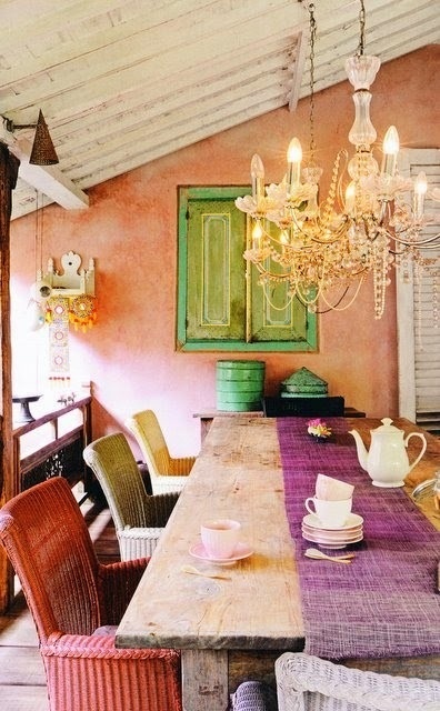 Phòng ăn lãng mạn trong không gian đậm chất bohemian - Phòng ăn - Thiết kế - Ý tưởng
