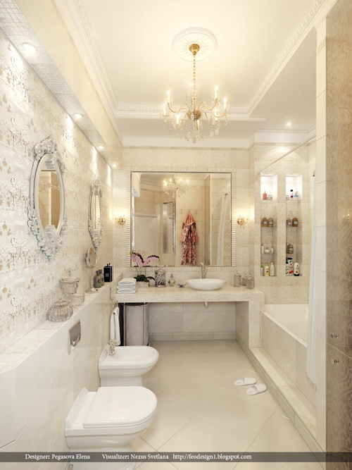 วิ้ง!! ห้องน้ำวินเทจ ขาวสะอาด สว่างไสว!! - แต่งห้องน้ำ - ห้องน้ำแนววินเทจ - ห้องน้ำสีขาว - แบบห้องน้ำสีสว่าง - สไตล์วินเทจ