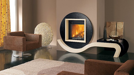 For a Warm Living Room with Special Design of Fire Place - Fire Place