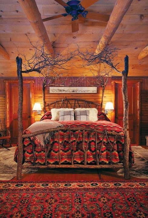 Giường ngủ làm bằng cây thật huyền ảo - Thiết kế - Nội thất - Giường