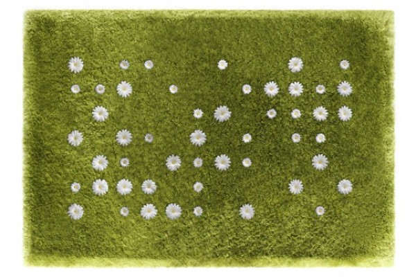 Không gian mát mắt với thảm Daisy Garden màu xanh lá - Thảm - Đồ trang trí - Trang trí
