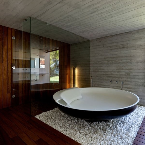 Elegant, Stunning Round Bathtub Design Ideas - Bathtub - Interior Design - Design - Bathroom - Design Trend
