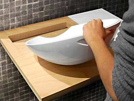 Plugless Sink Aims to Make People Realise How Much Water they Are Consuming
