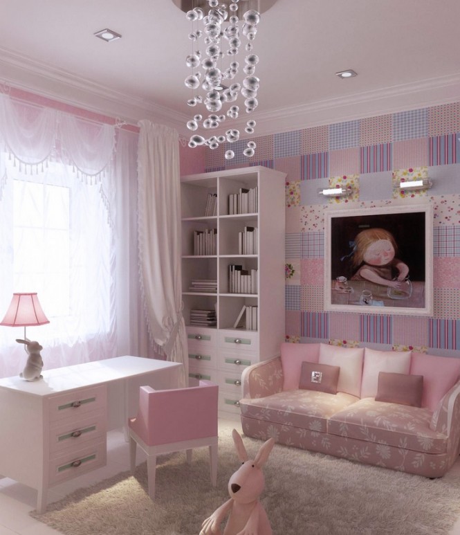แบบห้องเด็กสีหวานแหวว สวยบรรเจิด พร้อมสร้างจินตนาการ - เฟอร์นิเจอร์ - ตกแต่งบ้าน - ห้องเด็ก - แบบห้องเด็กผู้หญิง - ห้องสีชมพูหวาน - แบบห้องเด็กแสนสวย