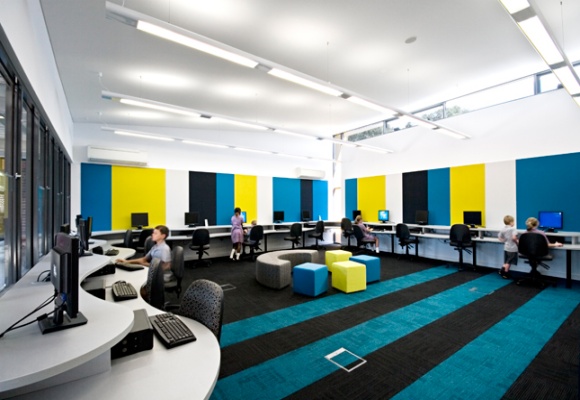 Play with Color in a Beautiful School - Interior Design
