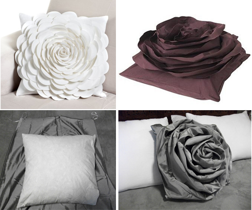 How to Turn an Old Skirt into a Rose Pillow - Rose Pillow - Pillow - DIY