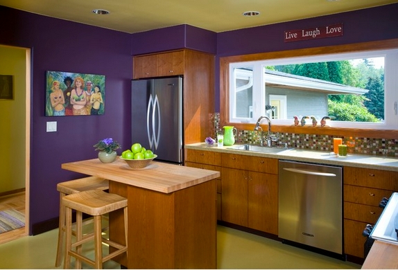 น่าค้นหา การแต่งห้องครัวสีม่วง สวยแปลกตา! - ห้องครัว - ครัวสีม่วง - แต่งครัวสีสวย - แบบครัวสวยแปลก - ห้องครัวสีสันสวยๆ - ครัวโทนสีม่วง