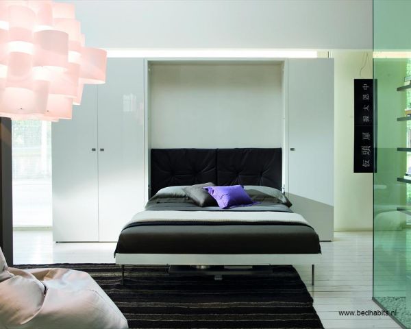 Amazing 3 in 1 Cabinet+Folding Bed+Table Designs by Bed Habits - Design - Interior Design - Cabinet - Dining Table - Folding Bed - Bed Habits Amsterdam - Furniture - Photo