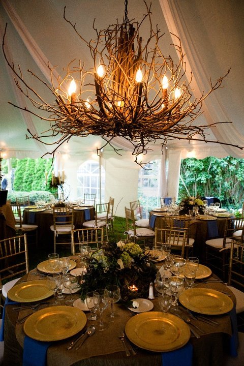 DIY: Charming Chandeliers Made of Branches
