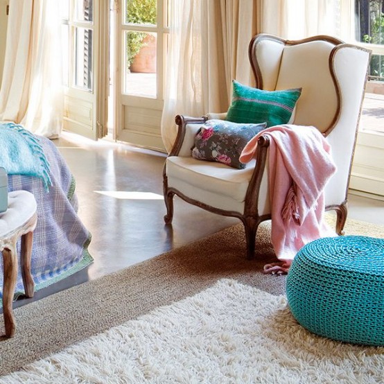 Phòng ngủ vintage với điểm nhấn mang sắc xanh ngọc và hồng - Trang trí - Ý tưởng - Nội thất - Thiết kế - Xu hướng - Phòng ngủ - Vintage