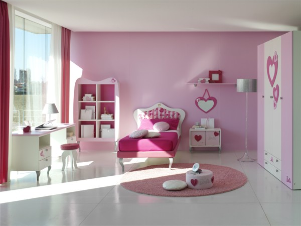 ห้องนอนเด็กหญิงสีชมพู