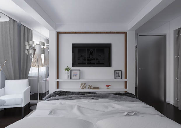 แต่งห้องนอนด้วยสีขาว ดูสะอาดตา ช่วยให้ห้องดูกว้างขึ้น - ห้องนอนสีขาว - แต่งห้องน่านอน - แบบห้องนอนสะอาดตา - แต่งห้องให้ดูกว้าง - แบบห้องสีสว่าง