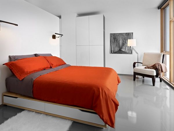 Giường ngủ với ngăn chứa đồ tiện lợi giúp tiết kiệm không gian - Trang trí - Ý tưởng - Nội thất - Thiết kế - Phòng ngủ - Giường
