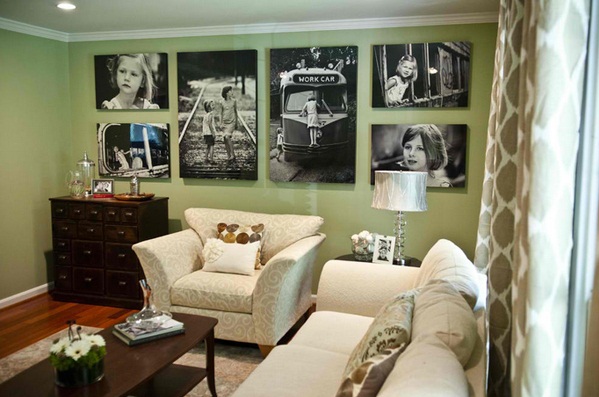 Phòng khách mát mắt theo tông xám và xanh lá cây - Thiết kế - Phòng khách - Xu hướng