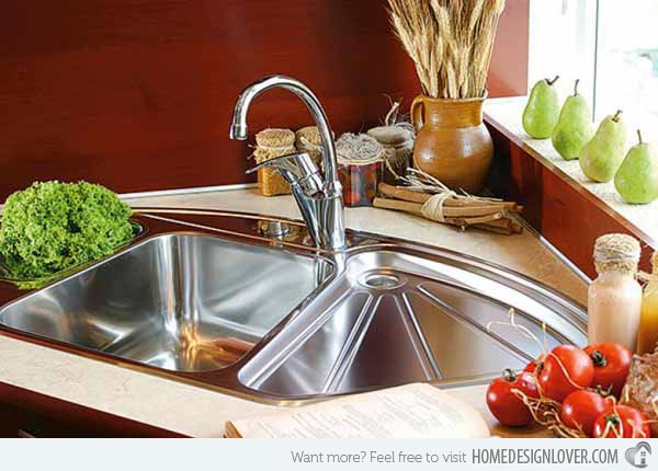 15 Cool Corner Kitchen Sink Designs